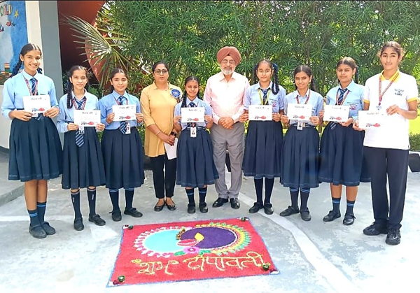 Diwali festival celebrated in Doaba School Dohlron